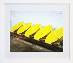 Paris In Yellow - Metro Seats Frame White 