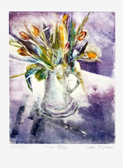 Monotype - Yellow Tulips Unframed